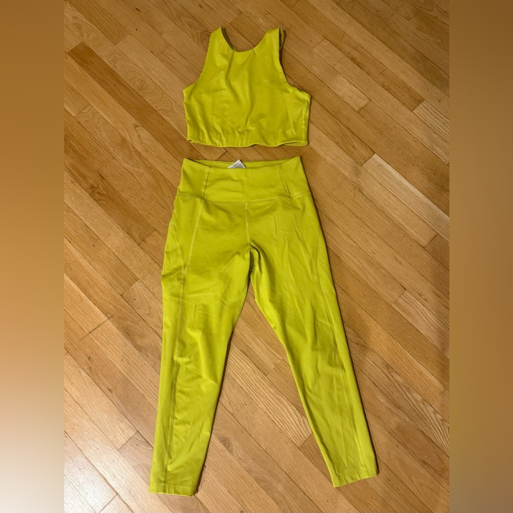 Girlfriend Collective Neon Yellow Set